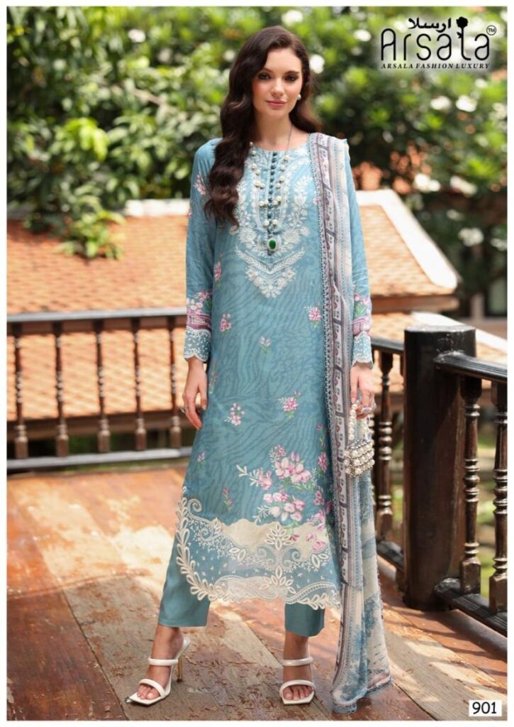 Lawn Cotton Dress Material SKU: ARS-901