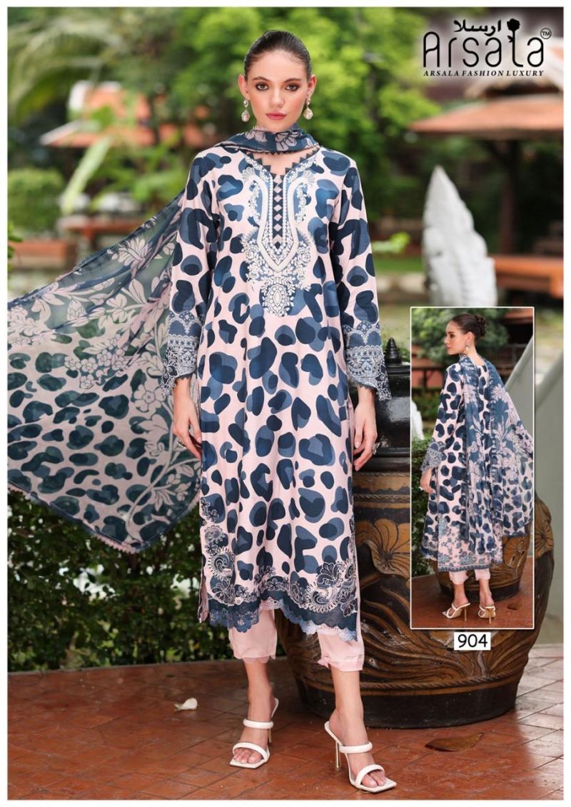 Lawn Cotton Dress Material SKU: ARS-904 - Image 1