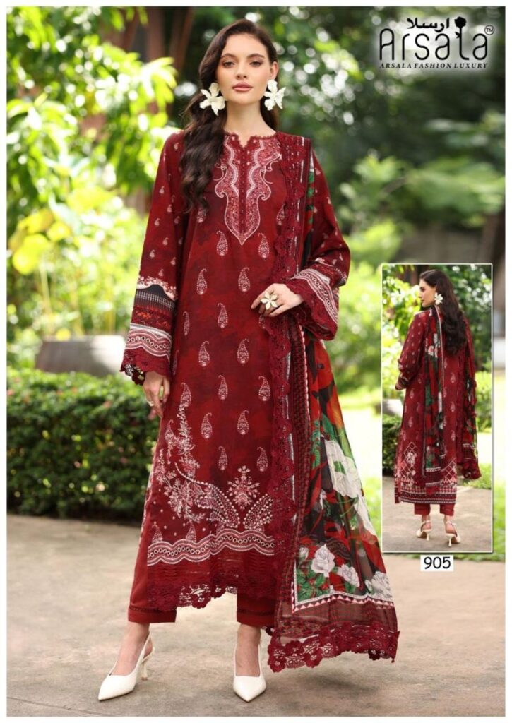 Lawn Cotton Dress Material SKU: ARS-905