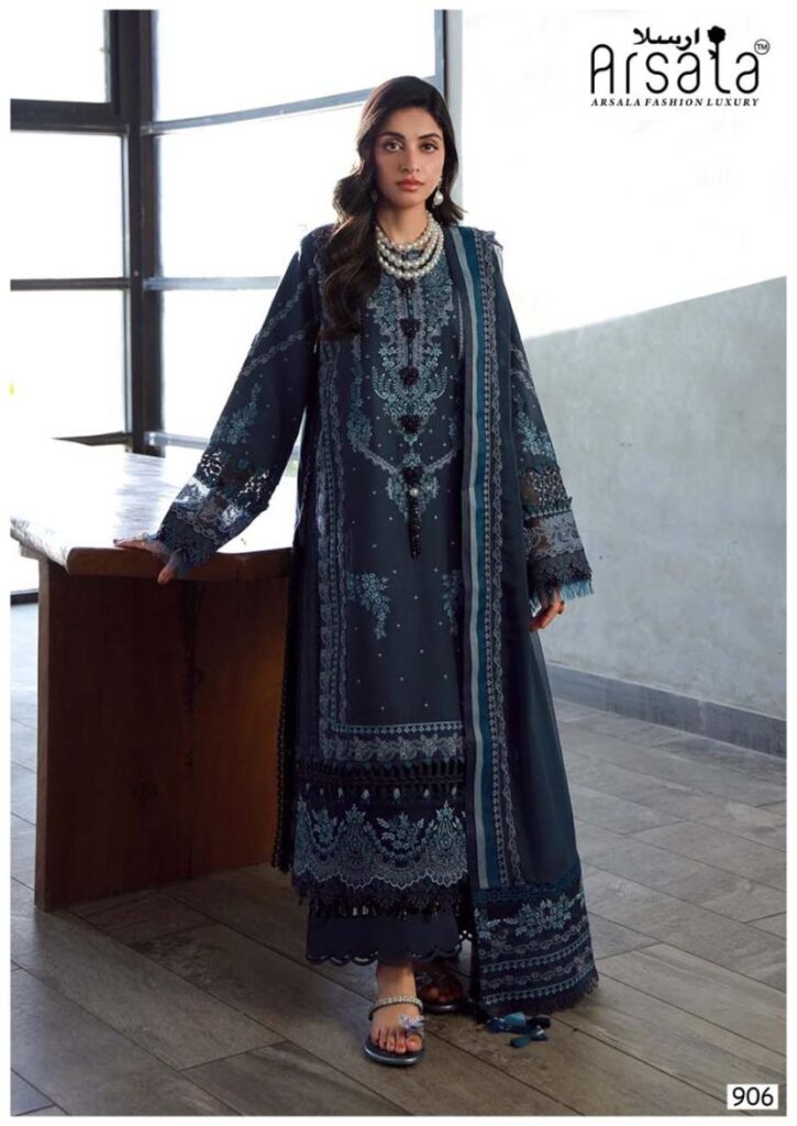Lawn Cotton Dress Material SKU: ARS-906