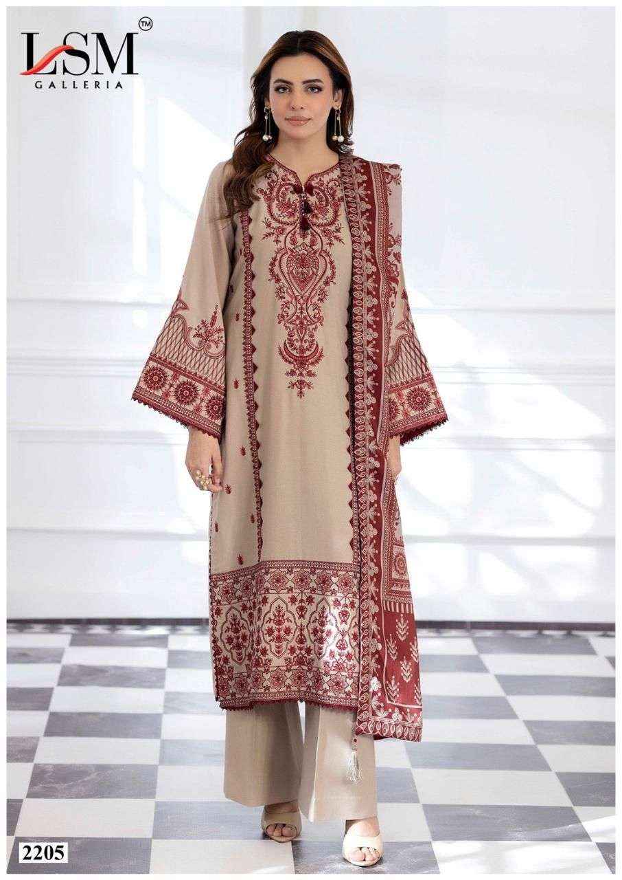 Lawn Dress Material SKU: LSM-2205 - Image 1