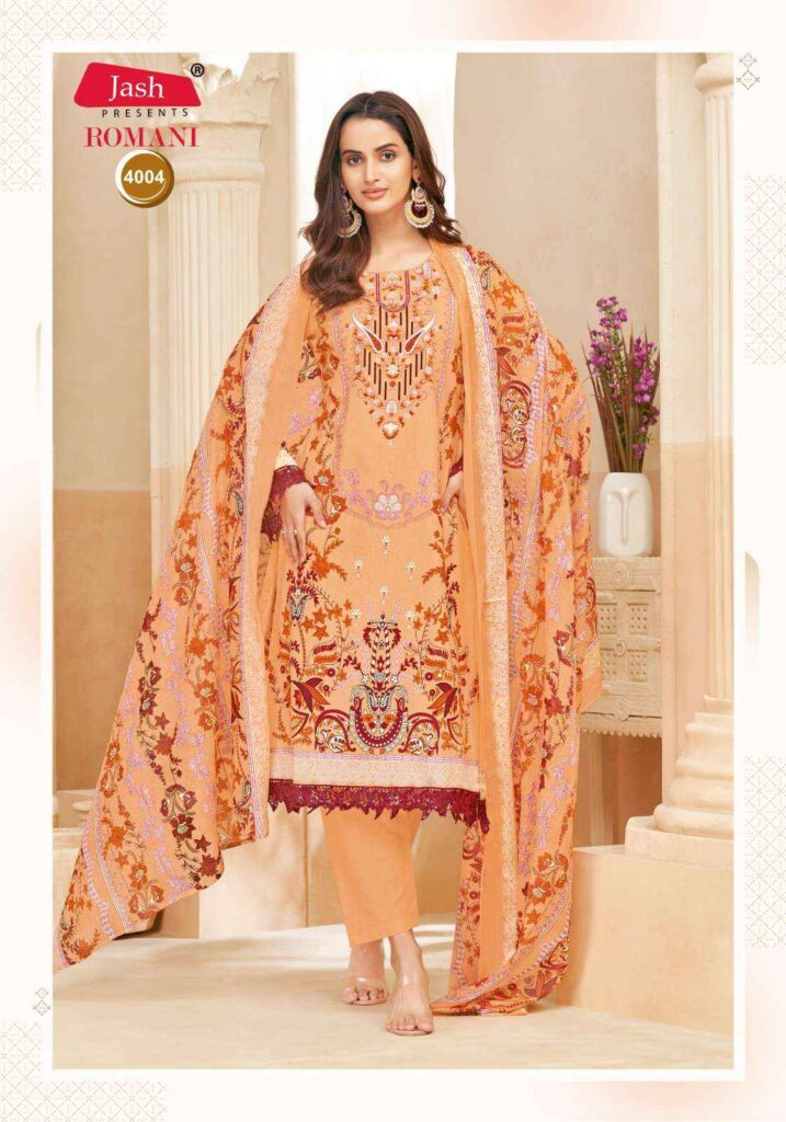 Cotton Dress Material SKU: JR-4004