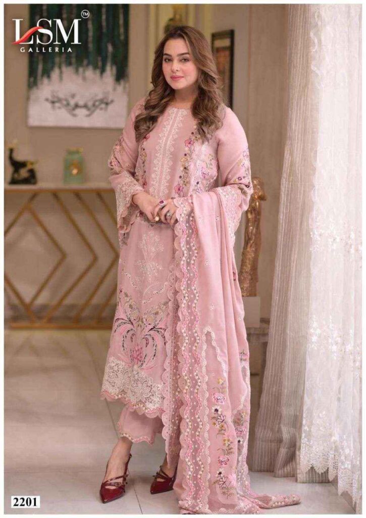 Lawn Dress Material SKU: LSM-2201